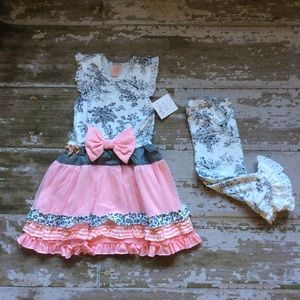 Giggle Moon Stylish Dress Set With Leggings